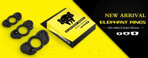 3 pierścienie na penisa silikonowe długi wzwód sex B - Series Power