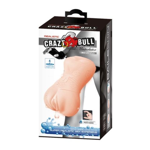 Realistyczny masturbator wagina ciało z cyberskóry Crazy Bull