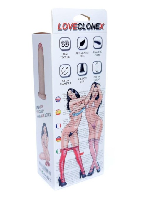 Realistyczny naturalny penis dildo z cyberskóry 20 B - Series Real