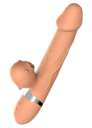 Wibrator z ze stymulatorem łechtaczki oraz ruchem posuwisto-zwrotnym Basia B - Series Lyla