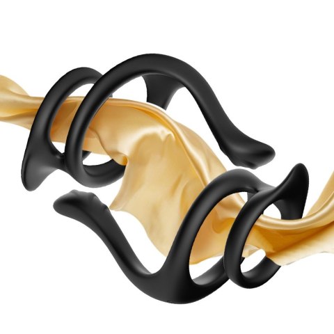 Pierścień na penisa erekcyjny ring podwójny z masażerem krocza B - Series Joy