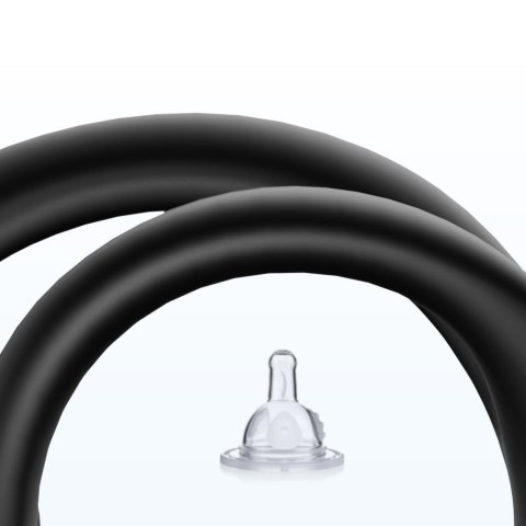 Pierścień na penisa erekcyjny ring podwójny z masażerem krocza B - Series Joy