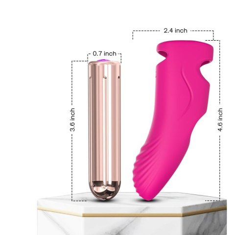 Wibrator punktu g na palec nakładka 9 trybów 11 cm B - Series Joy