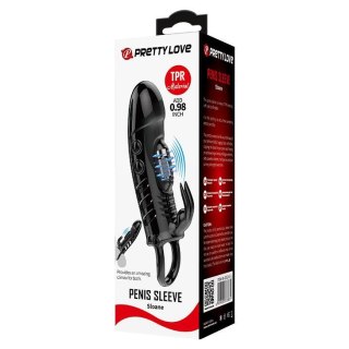 Nakładka na penisa powiększająca z sex króliczkiem Pretty Love