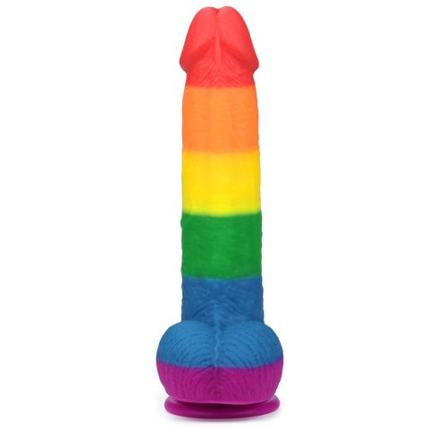 Dildo tęczowe elastyczne z przyssawką 22,5 cm Lovetoy