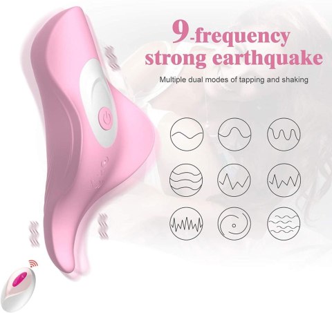 Wibrator damski do majtek dla par 2w1 pulsuje wibruje dyskretny cichy B - Series Cute