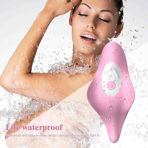 Wibrator damski do majtek dla par 2w1 pulsuje wibruje dyskretny cichy B - Series Cute