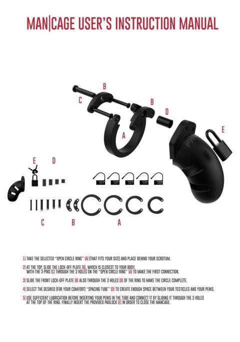 Klatka Erekcyjna Model 20 - Chastity - 3.5 ManCage