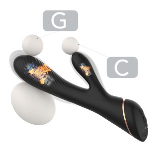 Wibrator ze stymulacją łechtaczki B - series Joy Hare Black B - Series Joy