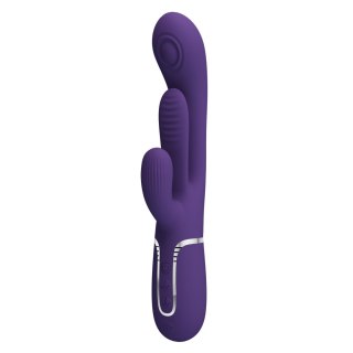 Wibrator króliczek PRETTY LOVE - Shonia Dark Purple, Twinkled Tenderness, 7 thumping functions 7 vibration functions Pretty Love