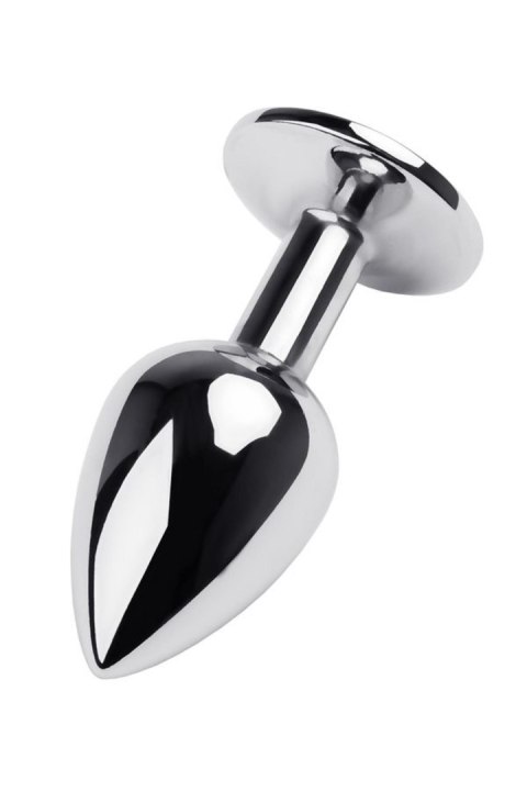 Silver anal plug TOYFA Metal,with a red gem Metal by TOYFA