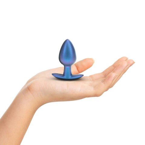 Smooth Silicone Anal Plug - Medium - 3.1 / 7,9 cm - Metallic Blue Ouch!