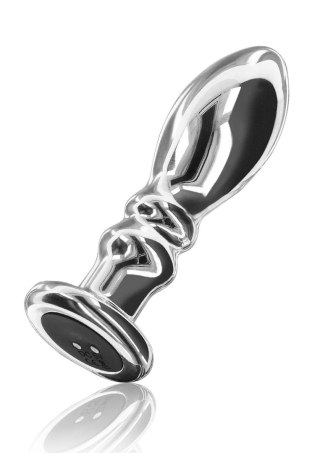 Buttplug Vibr. Ribbed Medium Silver TOYJOY