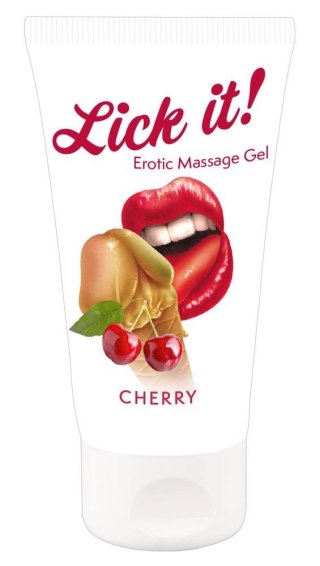 JADALNY ŻEL O SMAKU WIŚNIOWYM SEX ORAL LICK IT 50 ml Lick it!