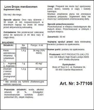 Supl.diety-Love Drops (m+w) 30ml Boss of toys