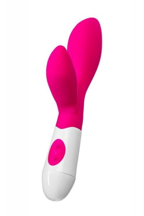 A-TOYS, Vibrator Lilu with Clitoral Stimulator, Silicone, Pink, 20 cm, 10 speeds, 2xAAA Boss of toys