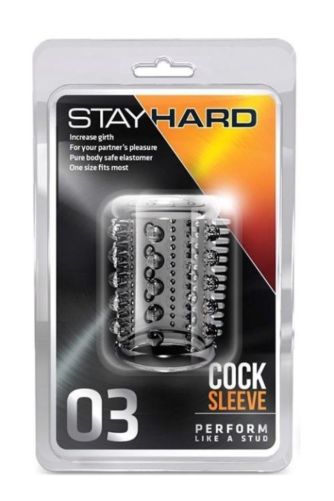 STAY HARD COCK SLEEVE 03 CLEAR Boss of toys