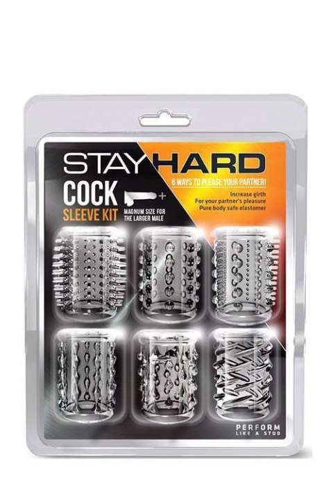 STAY HARD COCK SLEEVE KIT CLEAR Boss of toys
