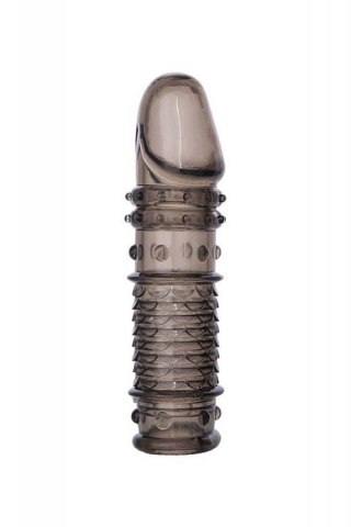ToyFa XLover, Penis sleeve, for enlargement, TPE, transparent black, 13.5 cm Boss of toys