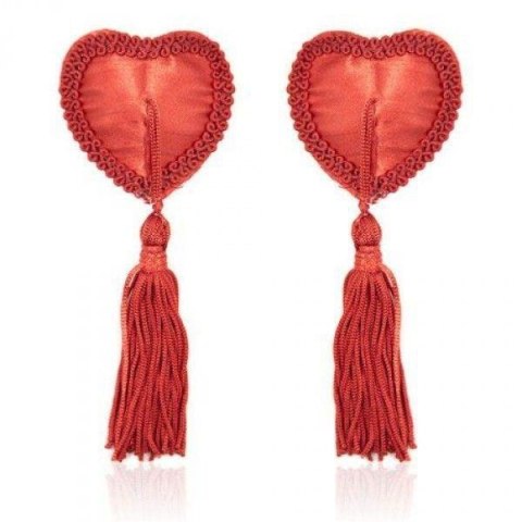 Bielizna-Heart Nipples Tassels RED Boss of toys