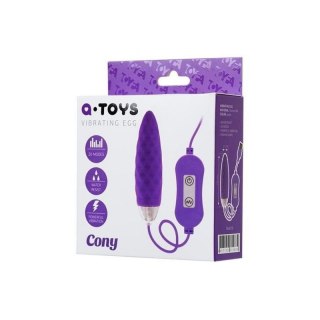 A-TOYS, Vibro egg 'Cony', with control panel, silicone, violet Boss of toys