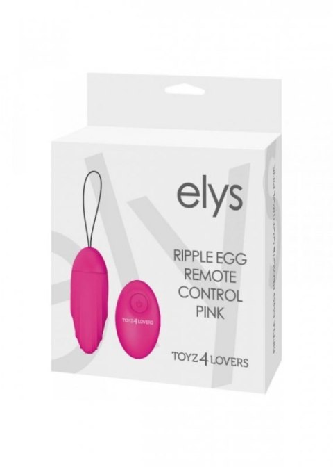 Jajko/wibr-OVETTO VIBRANTE ELYS RIPPLE EGG REMOTE CONTROL PINK Boss of toys