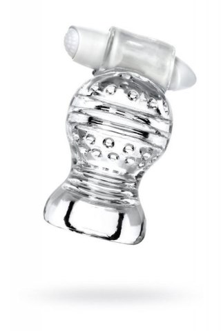 Lingam Shakti, Vibrating Masturbator, TPE, Transparent, 9 cm Boss of toys