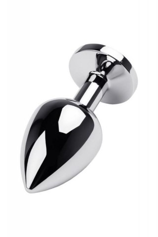 Silver anal plug with gem, red Boss of toys