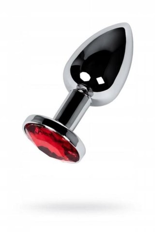 Silver anal plug with red gem Boss of toys