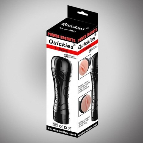 Quickies black vibrating masturbator Boss of toys