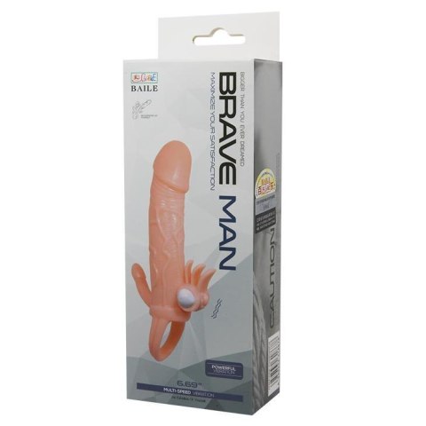 BAILE - BRAVE MAN SKIN 6,69"" MULTI-SPEED vibration Boss of toys