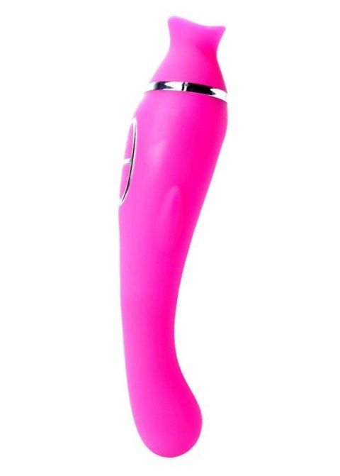 Vibrator-HELEN Pink - 12 vibration functions / 8 stimulation functions USB Boss of toys