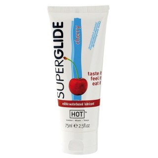 Żel-HOT Superglide CHERRY- 75ml edible lubricant waterbased - Boss of toys
