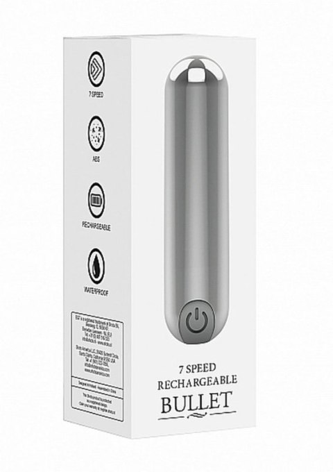 10 Speed Rechargeable Bullet - Silver Boss of toys