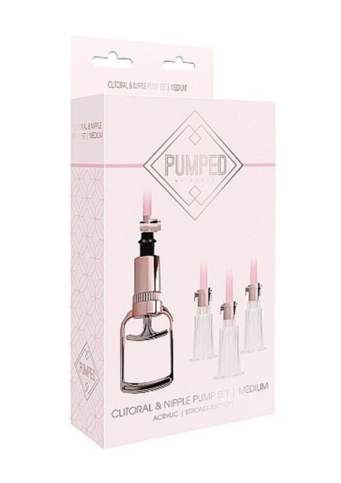 Clitoral & Nipple Pump Set Medium - Rose Gold Boss of toys