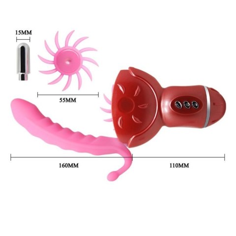 BAILE- ROLLING FUN II, 12 vibration functions 6 rotation functions Bendable Boss of toys
