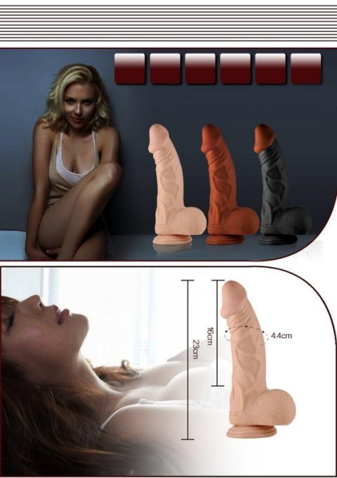 9"" Real Extreme Vibrating Dildo Flesh Boss of toys