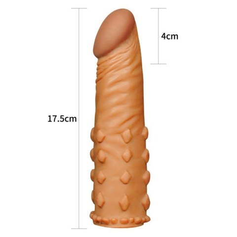 Add 2"" Pleasure X Tender Penis Sleeve Brown Boss of toys
