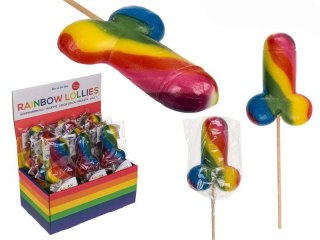 Lizak tęczowy penis/Rainbow Lollies 85g Boss of toys
