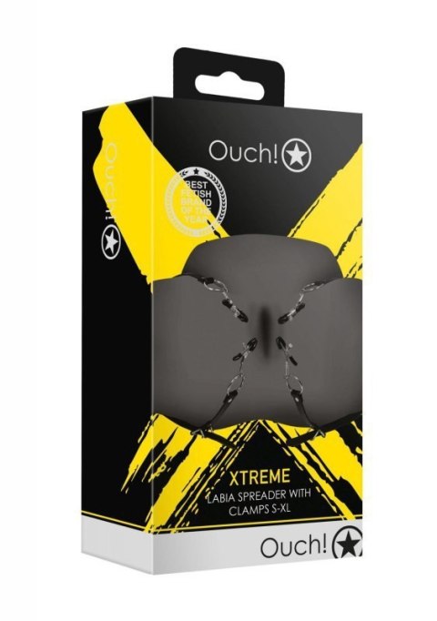 Labia Spreader with Clamps - Black Boss of toys