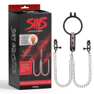 Humiliate Mouth Spreader with Nipple Clamps Boss of toys