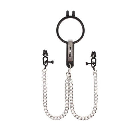 Humiliate Mouth Spreader with Nipple Clamps Boss of toys