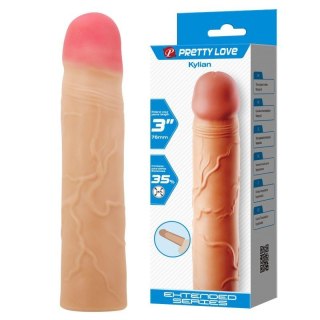 PRETTY LOVE - Kylian Flesh, Extend your penis lenghth 3'' (76mm) Boss of toys