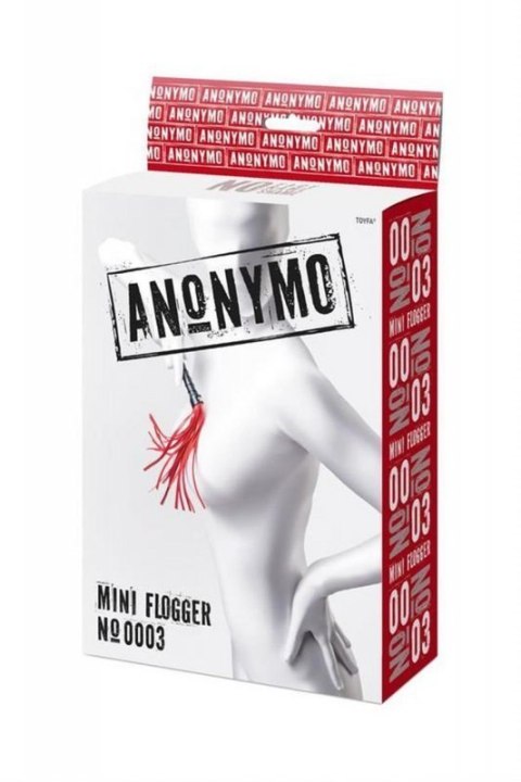 Anonymo flogger, PU leather, red, 28 cm Boss of toys