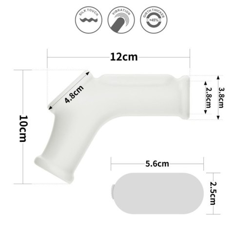 Vibrating Silk Knights Ring with Scrotum Sleeve Boss of toys