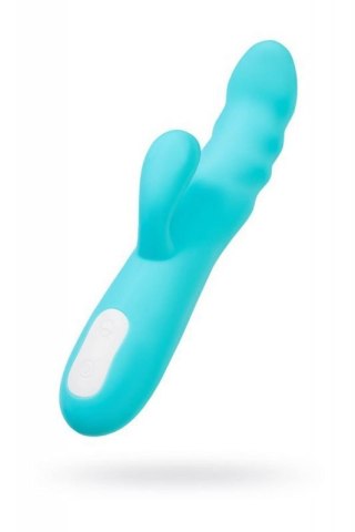 JOS Vibrator-rotator with clitoral stimulation JOS MERRY-SWI, silicone, blue, 20.7 cm Boss of toys
