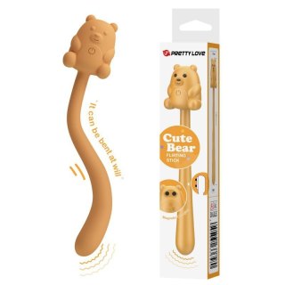 CUTE BEAR, Flirting Stick, 7 vibration functions, Magnetic USB charging Boss of toys