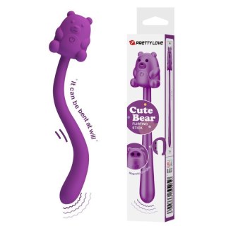 CUTE BEAR, Flirting Stick, 7 vibration functions, Magnetic USB charging Boss of toys