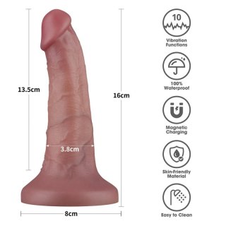 6'' Vibrating Dual Density Power Cock Boss of toys
