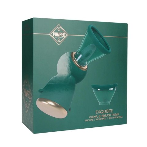 Exquisite - Rechargeable Vulva and Breast Pump - Forest Green Boss of toys